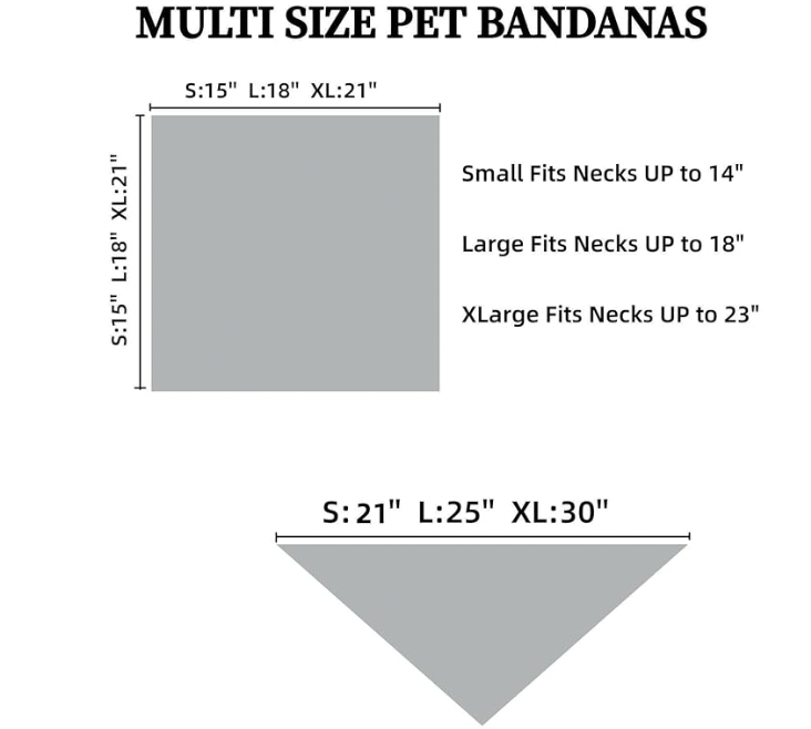 Customized Dog Bandanas with Name Embroidery