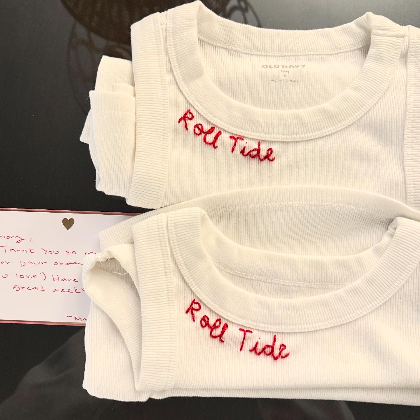 Sports Team Custom Hand Embroidered Tank Tops