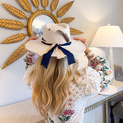 Navy Belle Western Hat