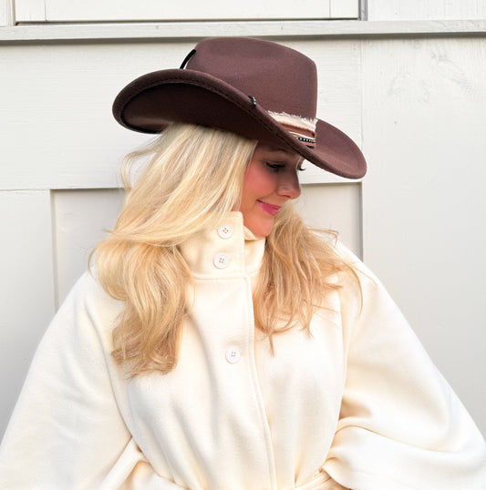 Chocolate Western Hat