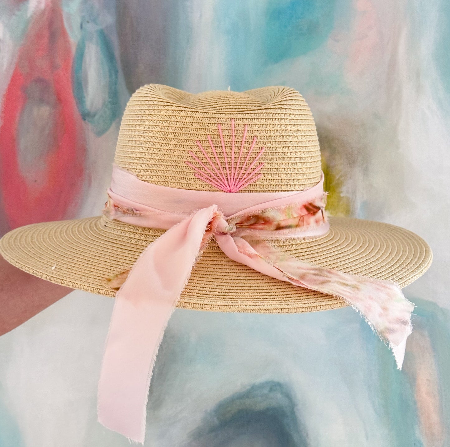 SunBlush Cream Beach Hat