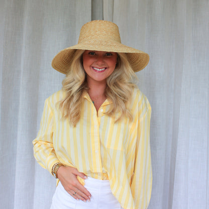 Lamp Shade Straw Sun Hat
