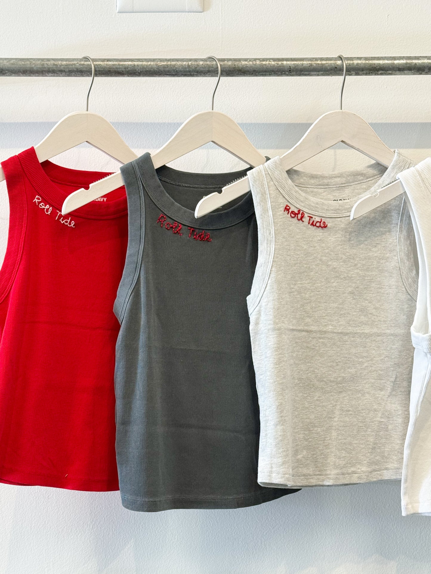 Sports Team Custom Hand Embroidered Tank Tops
