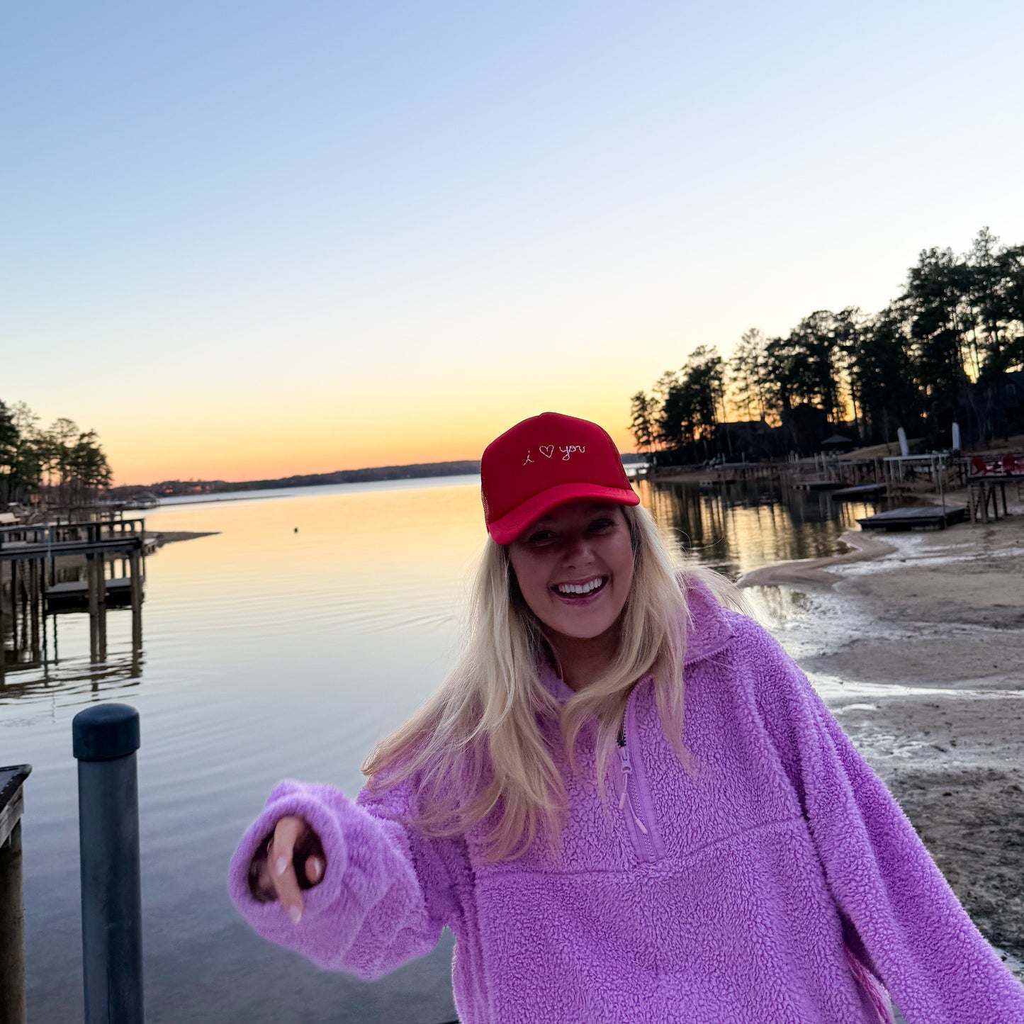 “I 🫶🏼 you” trucker hat