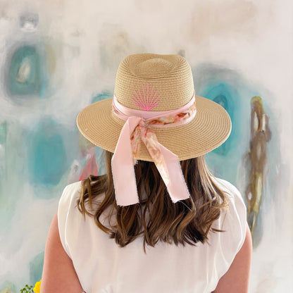 SunBlush Cream Beach Hat