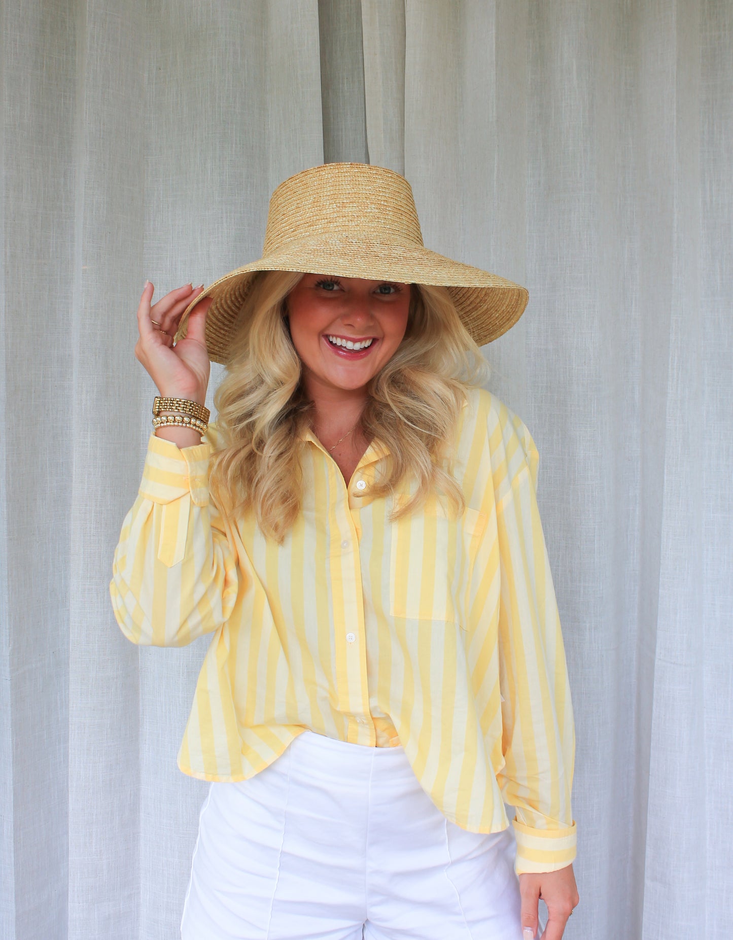 Lamp Shade Straw Sun Hat