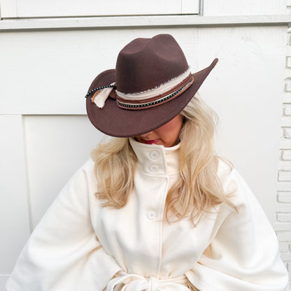 Chocolate Western Hat