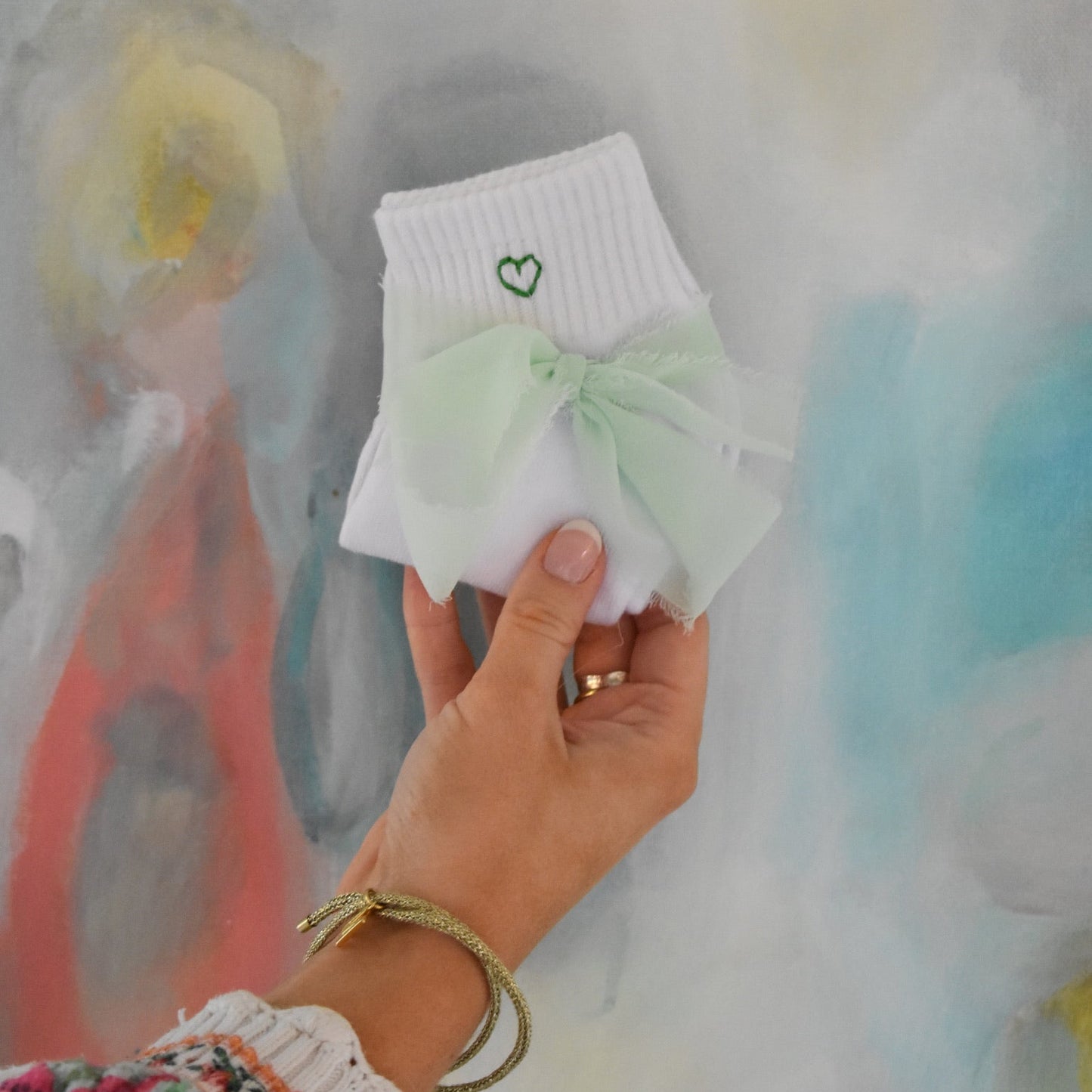 Custom Heart Ankle Socks