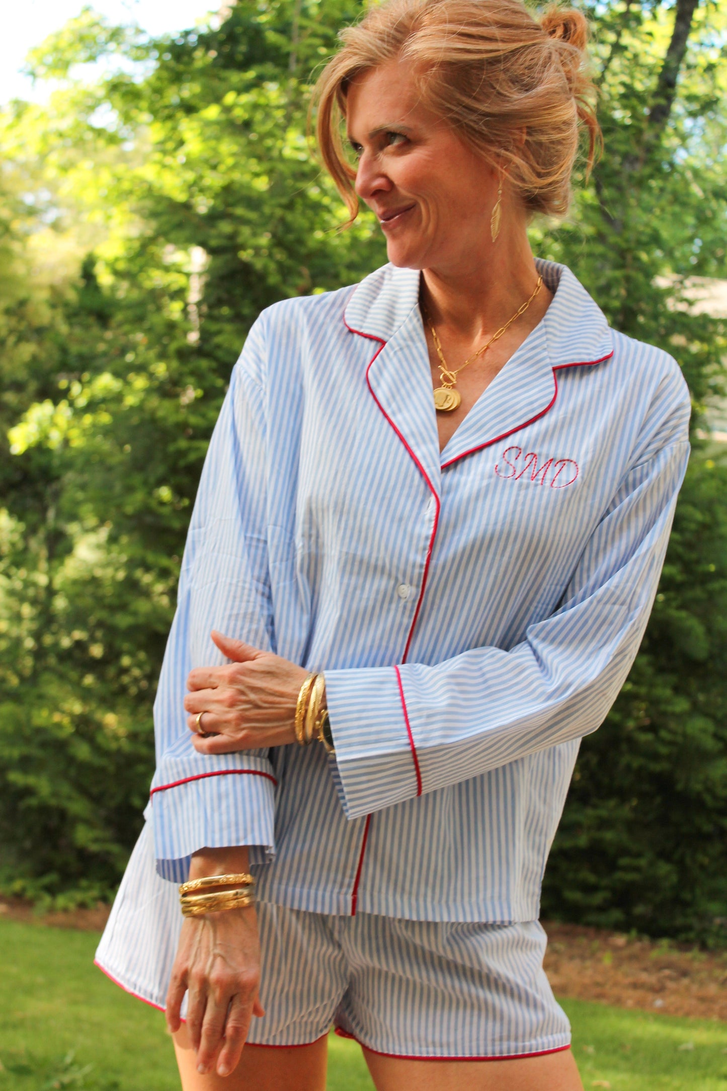 Americana Striped PJ Set