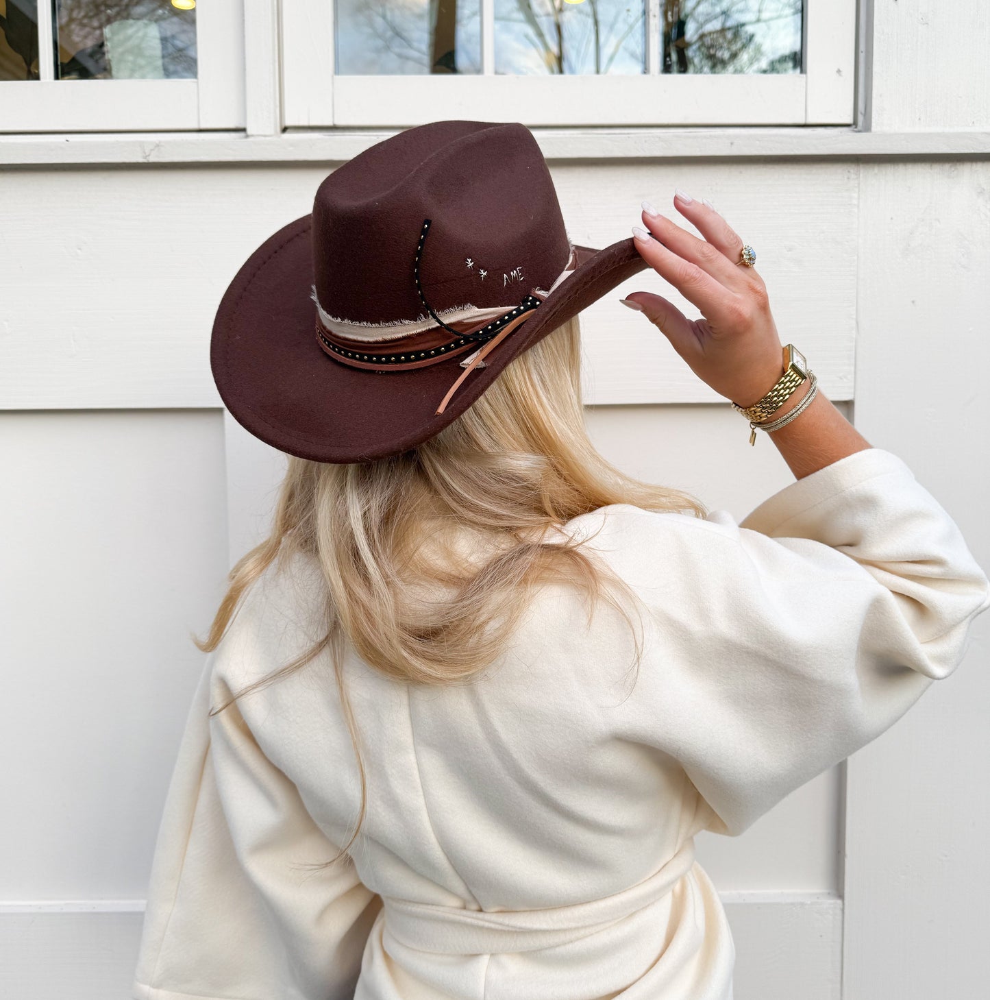 Chocolate Western Hat