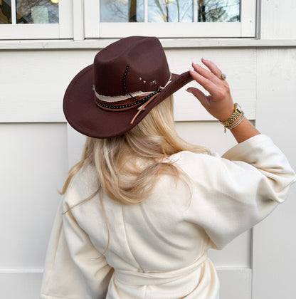 Chocolate Western Hat