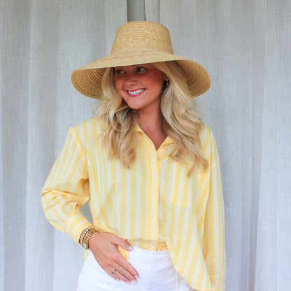 Lamp Shade Straw Sun Hat