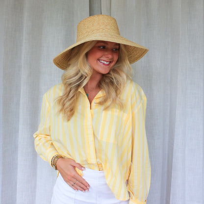 Lamp Shade Straw Sun Hat