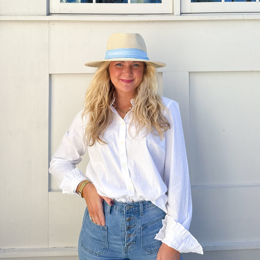 Blue Coast Cream Beach Hat