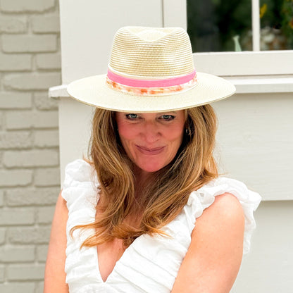 SunBlush Cream Beach Hat