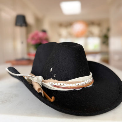Black Western Cowgirl Hat