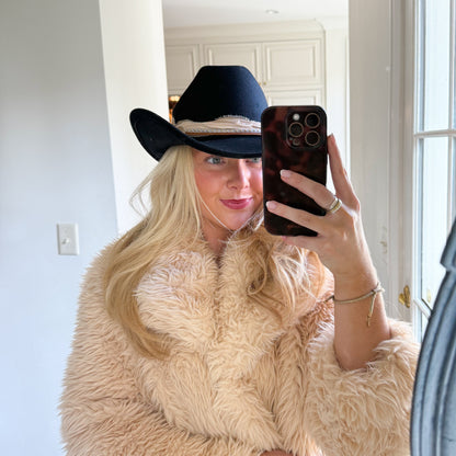 Black Western Cowgirl Hat